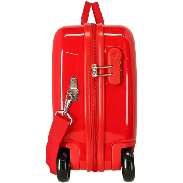 Рухома валіза Disney Mickey Get для дітей, червона, 50 x 39 x 20 см, жорстка комбінована застібка з ABS, 34 л, 1,8 кг, 4 колеса, ручна поклажа, червона, дитяча валіза Дитяча валіза червона