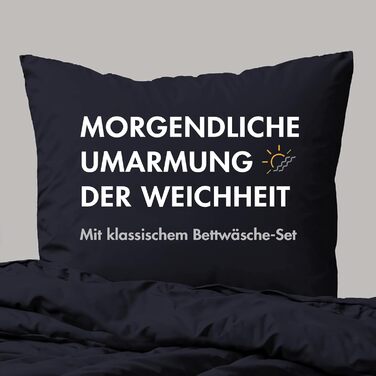 Стильна постільна ковдра Sleeptime з 100% бавовни, 200x200 см, темно-синій колір, м'яка та без прасування. Комплект постільної білизни з 2 наволочками 80x80 см, 3-частинний комплект, колір морської хвилі.