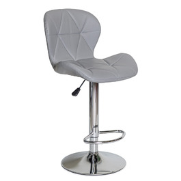 Крісло Hommex Martini Light Grey (арт. H-445 Light Grey/Сhrome base)