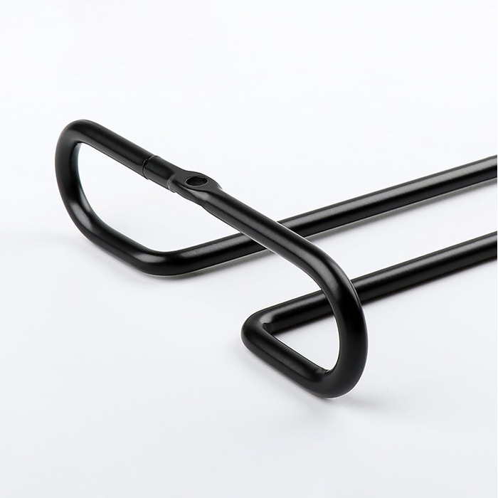 Настінна полиця для келихів GeLive, 2 шт., чорна, 17.8 см (7.3 дюйми)