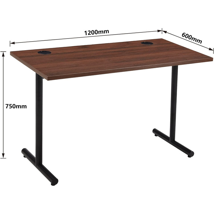 Бренд Domopolis письмовий стіл Movian Plain, 120 x 60 x 73,6 см (горіх)