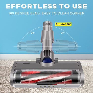 Головка пилососа ARyee сумісна з Dyson V6, V6 Absolute, V6 Animal Fluffy, V6 Trigger, V6 моторизований пилосос для підлоги серії