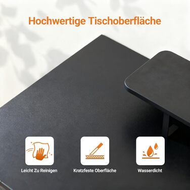 Комп'ютерний стіл Claiks з 3 шухлядами, полицею, 2 розетками та 2 USB-портами для зарядки, білий (120 x 60 см), чорний