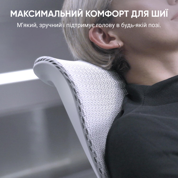 Ергономічне офісне крісло SIHOO Doro S300 white з поперековою підтримкою та підлокітники 6D