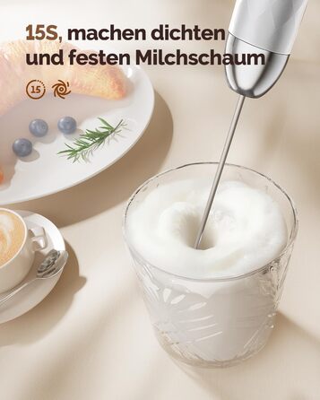 Електричний пінний міксер Maestri House LunaFro 2.0: бездротовий, з регулюванням швидкості та підставкою з нержавіючої сталі