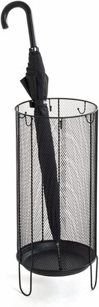 Меблева підставка для парасольок HAKU, металева, Ø 30 x H 50 см (чорна)