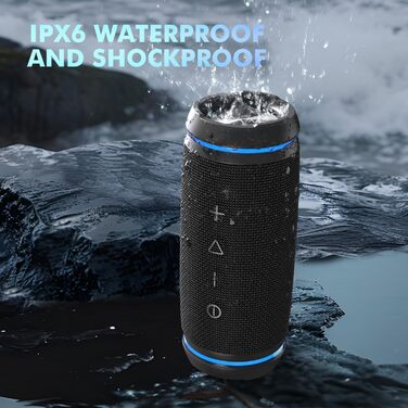 W-KING Портативна Bluetooth Колонка 36W з 360° Звуком, IPX6 Водовідштовхування, AUX, 30 годин роботи, для дому, відпочинку, подорожей та гольфу