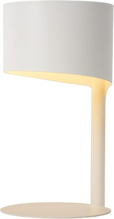 Настільна лампа LUCIDE KNULLE, діаметр 15 см, цоколь E14, білий колір