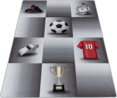 Килим для дитячої кімнати Carpetsale24 з футбольною тематикою 100х150 см