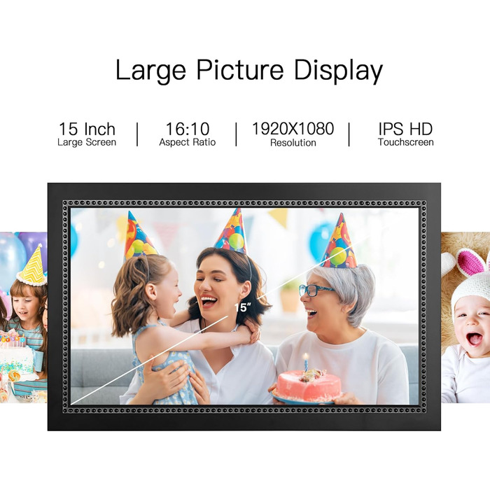 Цифровий фоторамка 15.6