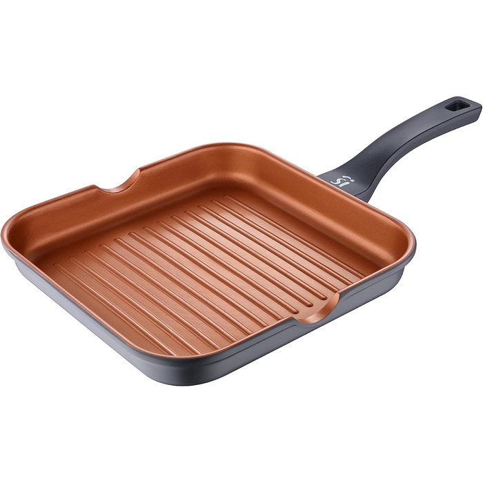 Сковорода-гриль San Ignacio Bronze 28x28 см з антипригарним покриттям, алюміній, для всіх плит