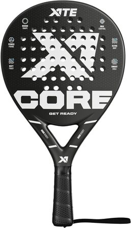 Сердечник для ракетки X1TE Padel - 360 г, скловолокно, кругла форма, для всіх рівнів (чорний)