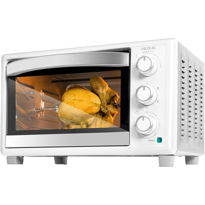Мультиварка Cecotec Bake&Toast 1090 Black: 1000 Вт, таймер 60 хв, регулювання температури до 230ºC, 30 л, з деко, решіткою та щипцями