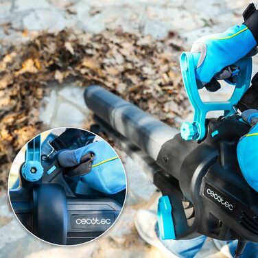 Cecotec Airforce 3300 Crush&Go: електропилосос та подрібнювач листя, 3300 Вт, 270 км/год, XL-насадка, 6 швидкостей, мішок 40 л