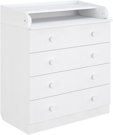 Комод для переодягання Shefa Kids 800 білий - якісний комод з пеленальним столиком для дитячої кімнати