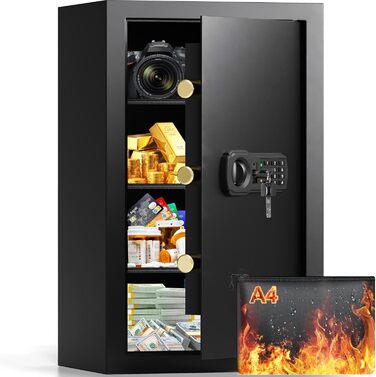 Вогнетривкий сейф Safe Tresor 85L з цифровим замком для зброї, золота, документів та медикаментів