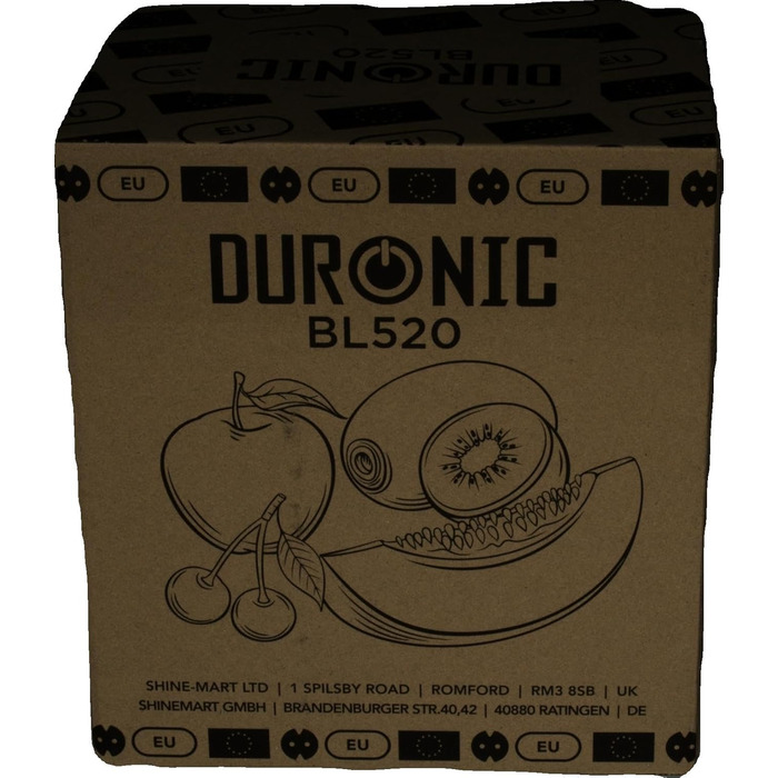 Блендер Duronic BL520 23000 об/хв, 500 Вт, в т.ч. 2 пляшки без бісфенолу А, ідеально підходить для смузі