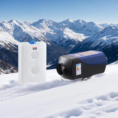 Дизельний опалювач повітря VEVOR 12/24V 2kW з LCD-дисплеєм та пультом керування для авто, фургонів, автобусів