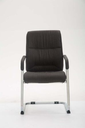 Крісло конференції Anubis XXL темно-сіре з м'яким сидінням та металевим каркасом