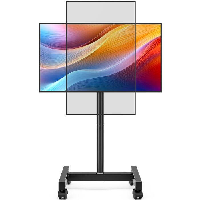 Підставка для телевізора Hemudu на колесах 23-60 дюймів, VESA 400x400, до 35 кг, регульована висота
