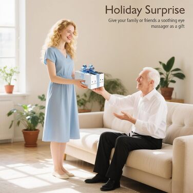 Масажер для очей XJUGEZ з підігрівом, вібрацією та Bluetooth, 4 режими, маска для очей, покращує сон, подарунок для жінок та чоловіків, чорний