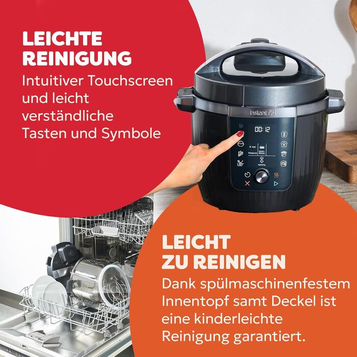 Instant Pot Plus 9-в-1: Мультикухня, 5.7 л, нержавіюча сталь – мультиварка, скороварка, рисоварка, йогуртниця, су-вид, стерилізатор, підігрівач