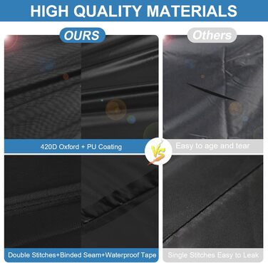 Водонепроникний чохол для садовой меблів VANSHEIM 60x60x60 см - захисна накривка для столу та садової групи