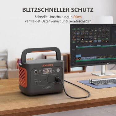 Jackery Explorer 1000: Портативна електростанція з акумулятором 1002Wh, 230V/1000W (2000W пік), USB, QC, для кемпінгу та подорожей (E1000 v2+100W+сумка)
