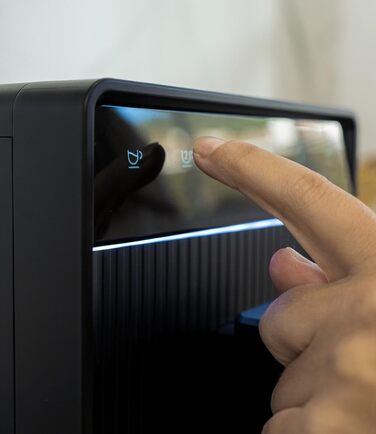 Кавомашина Incapto Aura автоматична з вбудованим млином | 19 bar | 2 чашки | 1.5 л резервуар | Thermoblock | Автоматичне очищення (Чорний)