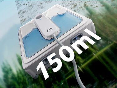 Робот для миття вікон Hutt з пультом дистанційного керування | 2-фазне розпилення та сила всмоктування 3800Pa | 80 мл бак, розпізнавання країв | Для скла, плитки, дзеркал (4 серветки для миття, мотузка безпеки в комплекті)