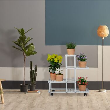 Підставка для рослин Relaxdays з 4 полицями