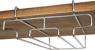 Підставка для склянок BAFVT – 2-ярусна, з нержавіючої сталі, для кріплення під шафу, органайзер для зберігання склянок