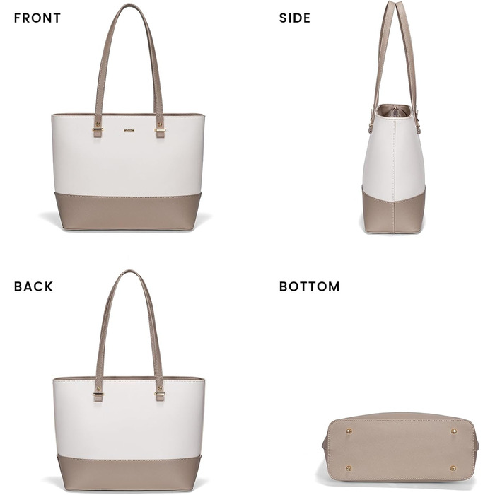 LOVEVOOK Сумка-шопер для жінок, велика сумка на плече, шкіряна сумка LOVEVOOK, 3-частинний набір (C Бежевий Хакі)