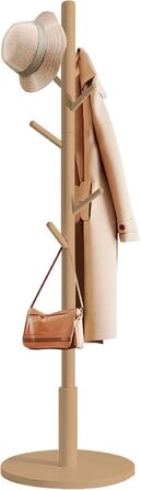 Дерев'яний вішак для одягу Edihome з 8 гачками, 172 x 38 x 38 см, для прихожей, коридору або спальні