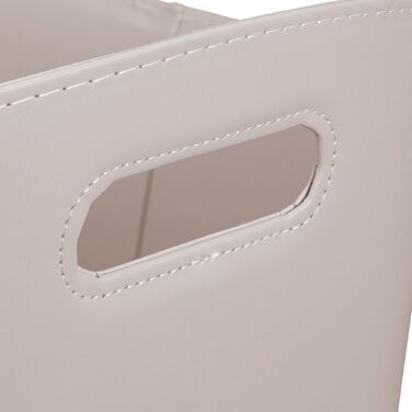 Кошик для дров Relaxdays сірого кольору з штучної шкіри