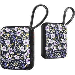 Електричні грілки для рук OCOOPA 2 шт., багаторазові, 4000mAh, USB, 3 режими нагріву, до 52°C, подарунок на Новий рік, для зими, катання на лижах, подорожей та активного відпочинку, UT5 Nano Wiesengeflüster (Ocoopa x Künstleredition) (Ocoopa x Künstleredition)