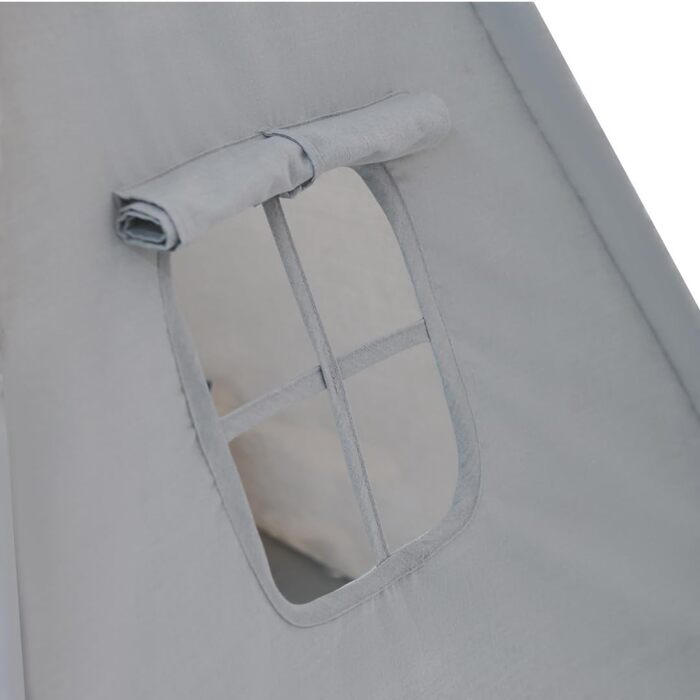 Дитяче намет Kinder Tipi Julia сірий/блакитний 120x120x160 см