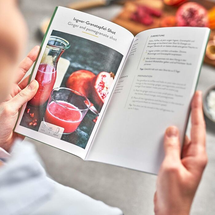 SPRINGLANE Hochleistungsmixer Hanno: Потужний блендер для приготування смузі, 2000 Вт, 32000 об/хв, самоочищення, з рецептами та насадкою (антрацит, колба та пляшка)