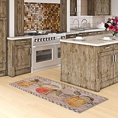 Килим для кухні Pergamon кухонний килим для кухні Модна старовинна кухня бежевий в 2 розмірах 60x150 см
