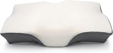 Ортопедична подушка для шиї sei Design з memory foam – підтримка шиї, Oeko-Tex®, охолоджуючий чохол з Lyocell, для тих, хто спить на спині та на боці (Relax Flow)