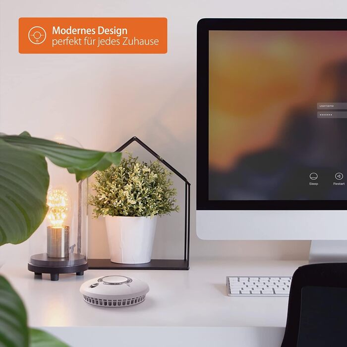 Датчик диму FireAngel ST-630 з термопровідним датчиком, бездротовий, 10 років батареї, білий, 1 шт.