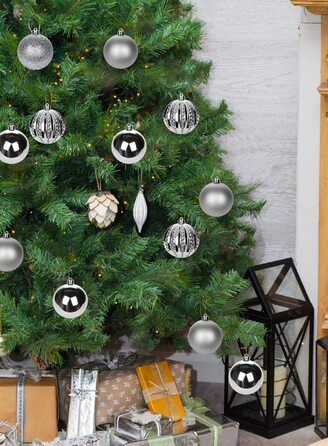 Різдвяні прикраси Різдвяні кулі, 12 шт. дробові ялинкові кулі прикраси Різдвяні ялинкові прикраси для різдвяної ялинки, 8