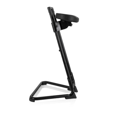 Крісло для роботи TOP WORK 32 з м'яким сидінням з піни PU, металевим каркасом, чорного кольору - hjh OFFICE