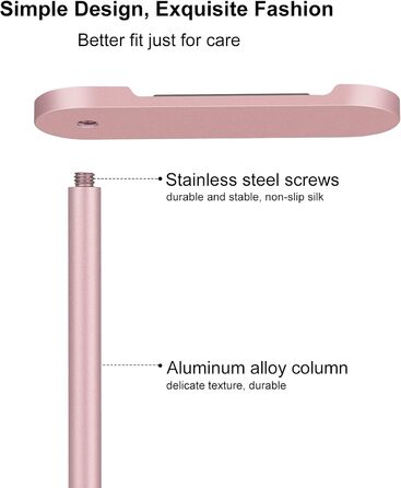 Підставка для навушників з алюмінію, рожеве золото, для настільного ПК