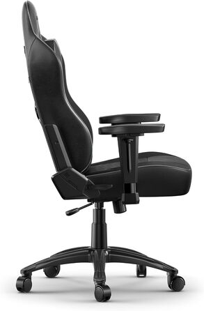 Крісло AKRacing California Gaming Chair, шкірозамінник, 5 років гарантії (Ojai, чорний)