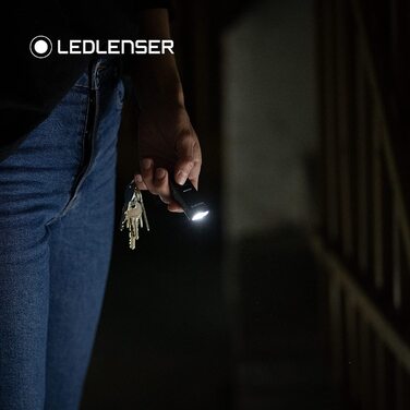 Брелок для ключів Ledlenser K6R, 400 люмен, що перезаряджається, з інтерфейсом USB-A, з червоним світлом (сірий) (K6r Gold)