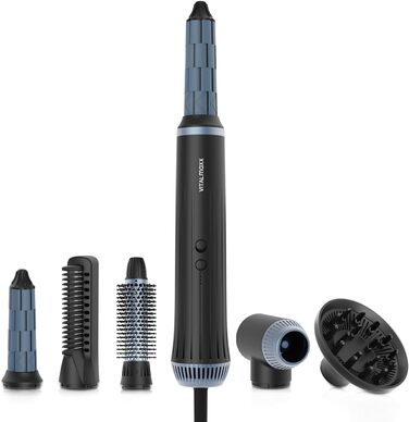 Мультистайлер VITALmaxx Air Curler Plus 6-в-1 бігуді, фен, щітка та дифузор, 1500 Вт