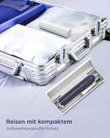 Електрична зубна щітка Sonic для дорослих та дітей, 5 режимів чищення, 8 насадок, блакитна