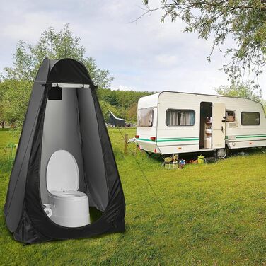 Складаний туалетний намет Trintion: портативна душова та роздягальня з UV-захистом для кемпінгу, пляжу та відпочинку на природі, з сумкою для перенесення