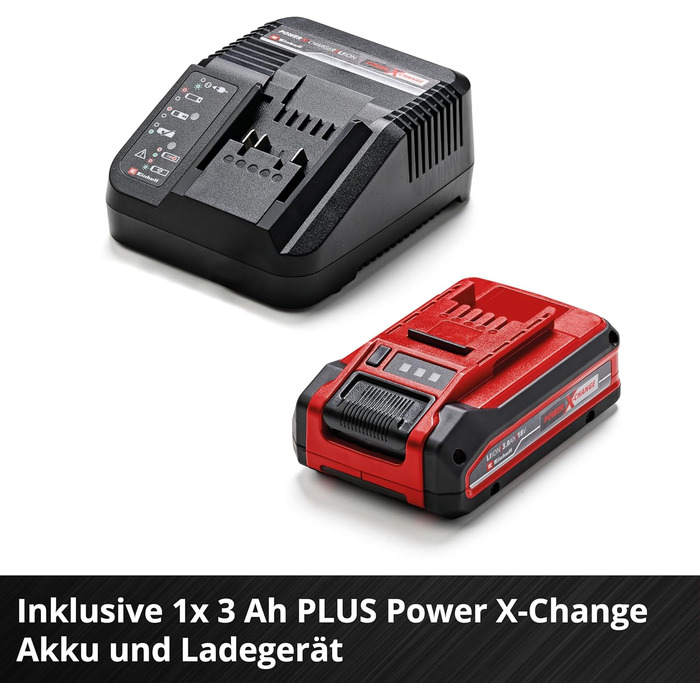 Акумуляторний газонокосарка Einhell City GE-CM 18/30 Li Kit Power X-Change (18 В, ширина косіння 30 см, до 150 м², Brushless, кошик 25 л, висота косіння 30-70 мм, з акумулятором 3.0 Ah + зарядним пристроєм)